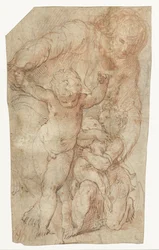 Madonna mit dem Christuskind und dem kleinen Johannes dem Täufer