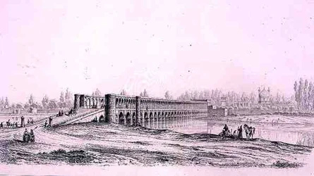 Allah Verdi Khan Brücke, in Isfahan, aus 
