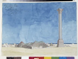 Zelt, Lager am Fuße der Pompeius-Säule
