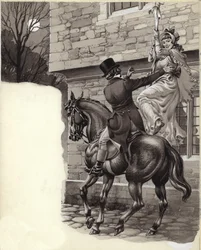 John Peel und Mary White fliehen nach Gretna Green