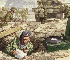 Berichterstattung von den Landungen in der Normandie