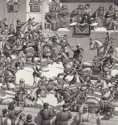 Turnier in Florenz im 15. Jahrhundert