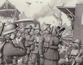 Frauen der Heilsarmee während des Ersten Weltkriegs