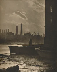 Altes Queenhithe, einst der Hauptdock des Londoner Hafens, ca. 1935