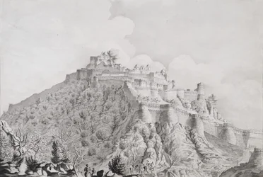 Zitadelle der Hügelburg von Komulmer