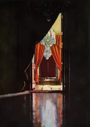 Der Große Eingang, Palazzo Pitti (Farblithografie)