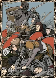 Bei der Schlacht von Azincourt, 1902