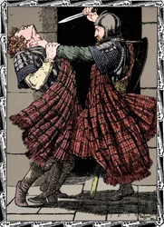 Comyn von Bruce erstochen, 1902