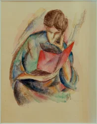 Lesende Frau