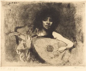 Die Lautenspielerin