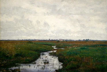 Ein Bach auf dem Moor bei Dachau