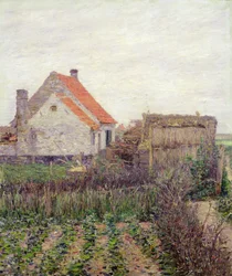 Bauernhaus mit Gemüsegarten