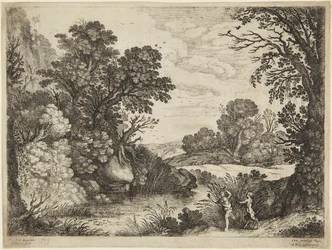 Nymphe und Satyr
