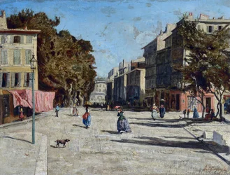 La Canebière, Blick auf die Alleen von Meilhan