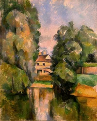 Landhaus an einem Fluss