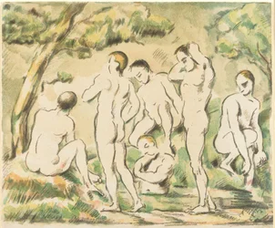 Die Badenden (kleine Platte)