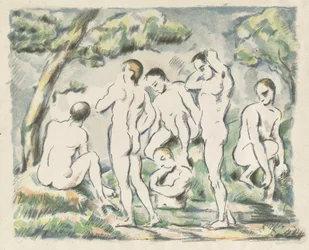 Die Badenden (kleine Tafel)