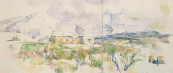 Der Berg Sainte-Victoire, gesehen aus den Lauves