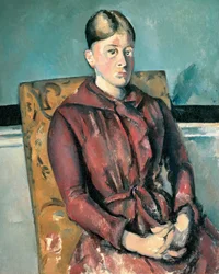 Madame Cézanne in einem gelben Sessel