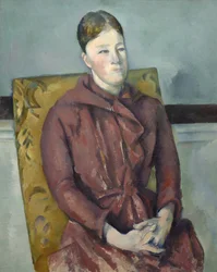 Madame Cézanne in einem gelben Stuhl