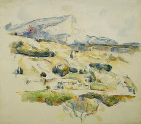 Der Berg Sainte Victoire in Richtung Lauves; La Montagne Sainte Victoire Vue des Lauves, ca. 1902-1906