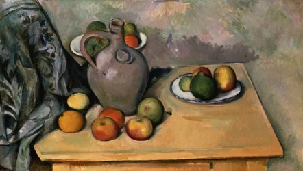 Stillleben mit blauem Tuch, ca. 1893-94