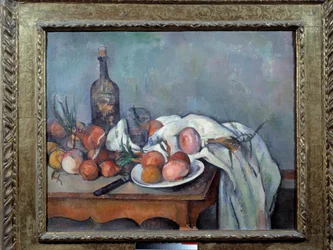 Stillleben mit Zwiebeln