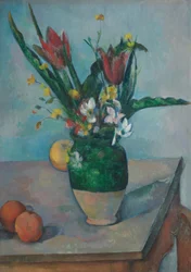 Die Vase mit Tulpen