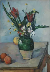 Die Vase mit Tulpen