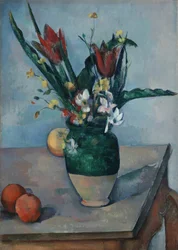 Die Vase mit Tulpen