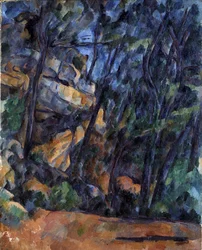 Bäume und Felsen im Park des Château Noir, ca. 1904
