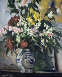 Zwei Vasen mit Blumen, ca. 1877