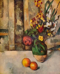 Vase de Fleurs et Pommes