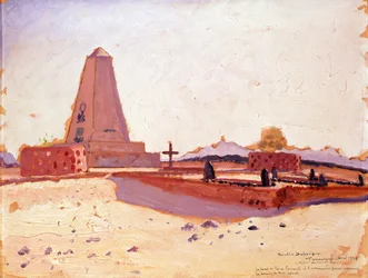 Grab von Pater Charles Eugene Foucauld, das Denkmal von General Laperrine und das Grab von drei Meharisten des französischen Kamelkorps