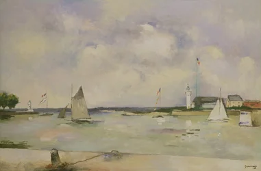 Eingang zum Hafen von Honfleur