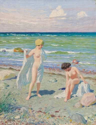 Nach dem Schwimmen