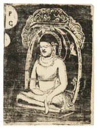 Buddha, aus der Suite der späten Holzschnittdrucke