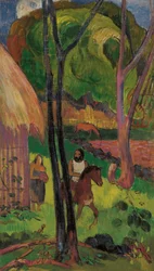 Reiter vor der Hütte, 1902