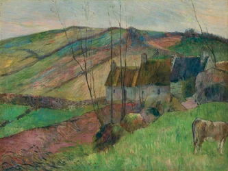 Häuser an den Hängen des Mont Sainte-Marguerite, 1888