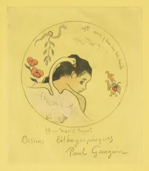 Entwurf für einen Porzellanteller, 1889