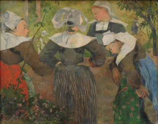 Vier bretonische Frauen