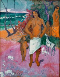 Tahitianische Familie. Gemälde von Paul Gauguin (1848-1903) 1902. New York, private Sammlung