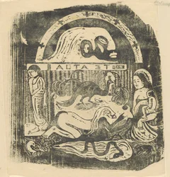 Te Atua Die Götter Kleine Platte [recto], in oder nach 1895