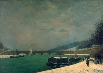Die Seine in der Nähe der Pont de Jena, 1875