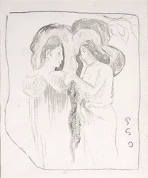 Zwei tahitianische Frauen, ca. 1894