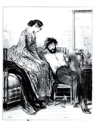 Im Schuldgefängnis in Clichy, ca. 1830-40