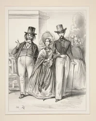 DIE LEKTION FÜR DEN EHEMANN. Charles! Charles!! Beäugen Sie doch nicht so alle Frauen! ... Das ist unanständig!