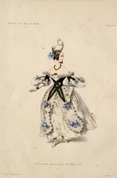 Originelle Maskenkostüme für die Bälle von 1834