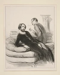 Morgenmäntel von Humann, Schneider, rue Neuve-des-Petits-Champs. Hemden von Durousseau. Kuriositäten von Mombro (sic.)