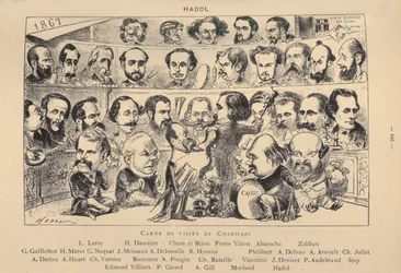 Carte de visite du Charivari, 1867